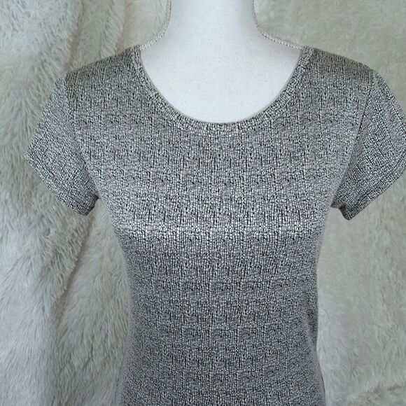 COTTON ON BLACK & WHITE BODYCON DRESS SZ.S EUC - Picture 3 of 8